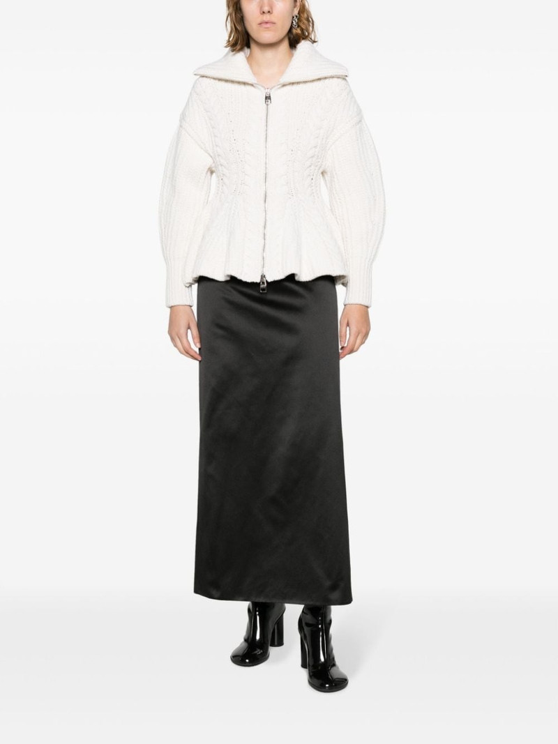 Alexander McQueen cable-knit zip-up cardigan outlook