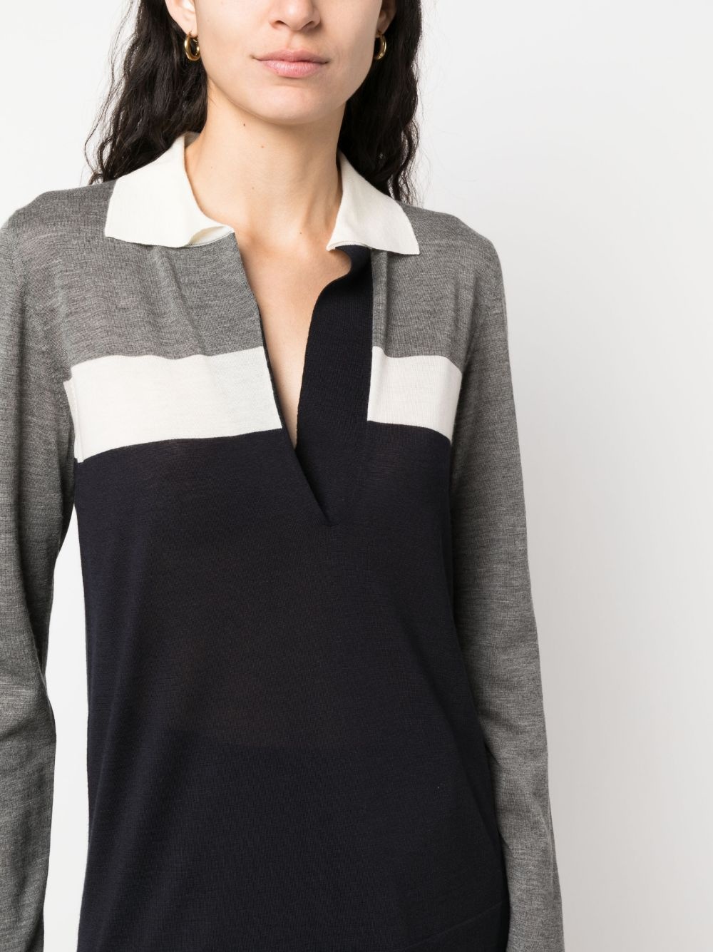 striped knitted top - 5