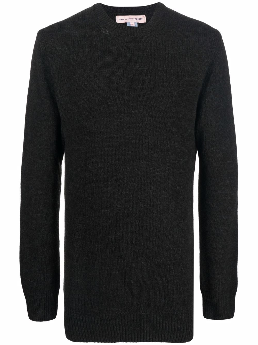 crew-neck knitted jumper - 1