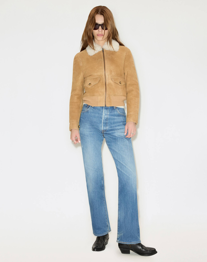 Shearling Bomber - Tobacco 4