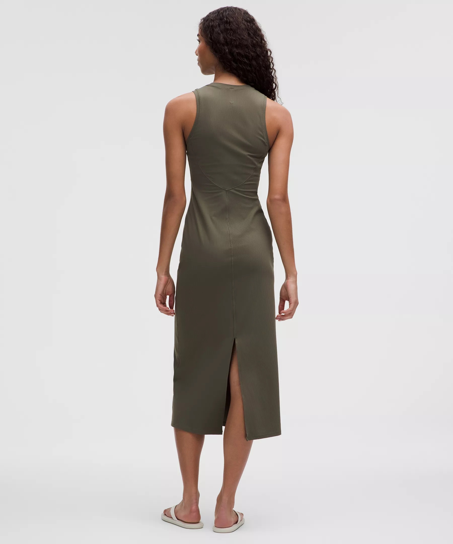 All Aligned Ribbed Midi Dress - 2