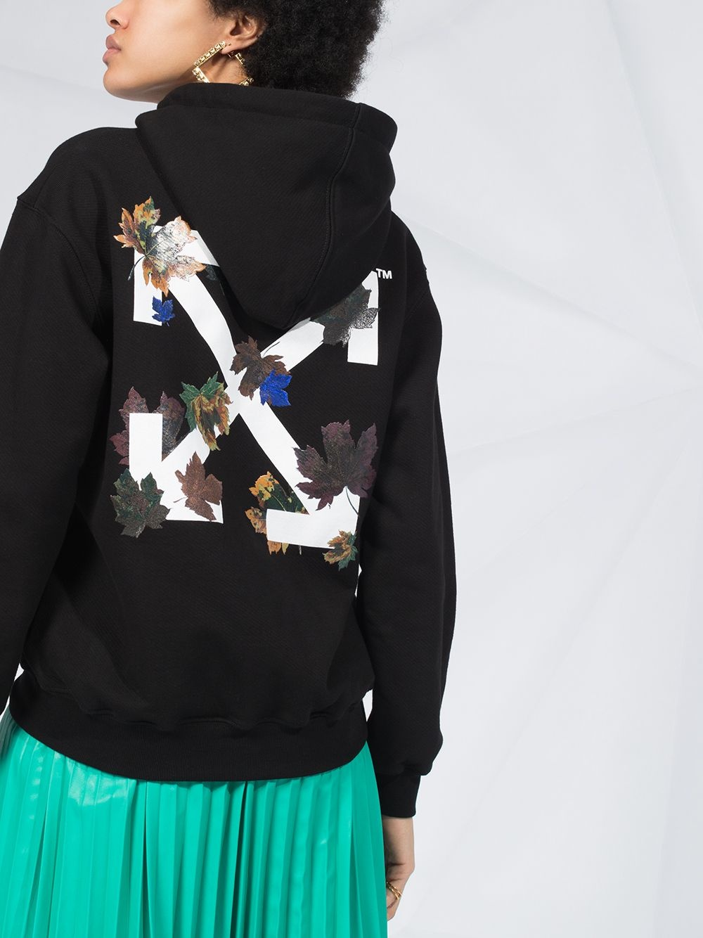 regular Arrows logo print hoodie - 5