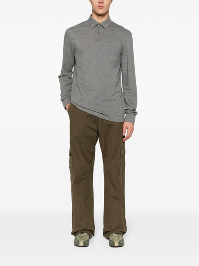 ZEGNA long-sleeve cotton polo shirt outlook