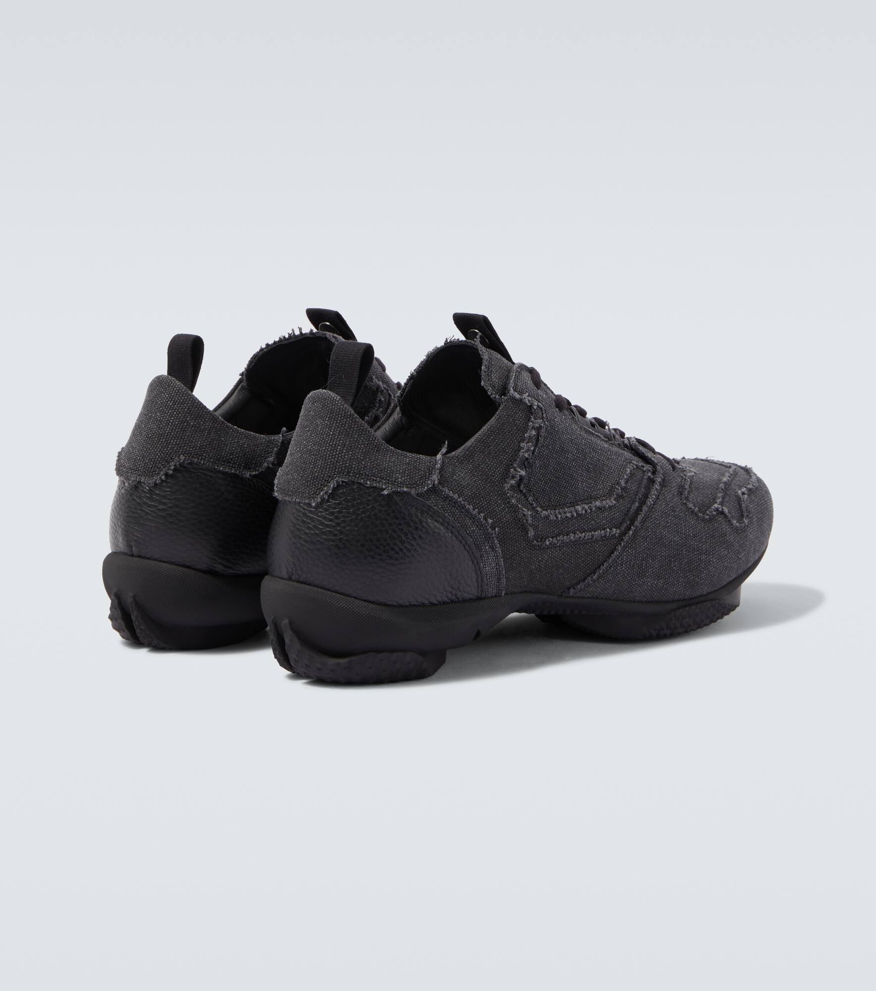 Ostro distressed canvas sneakers - 6