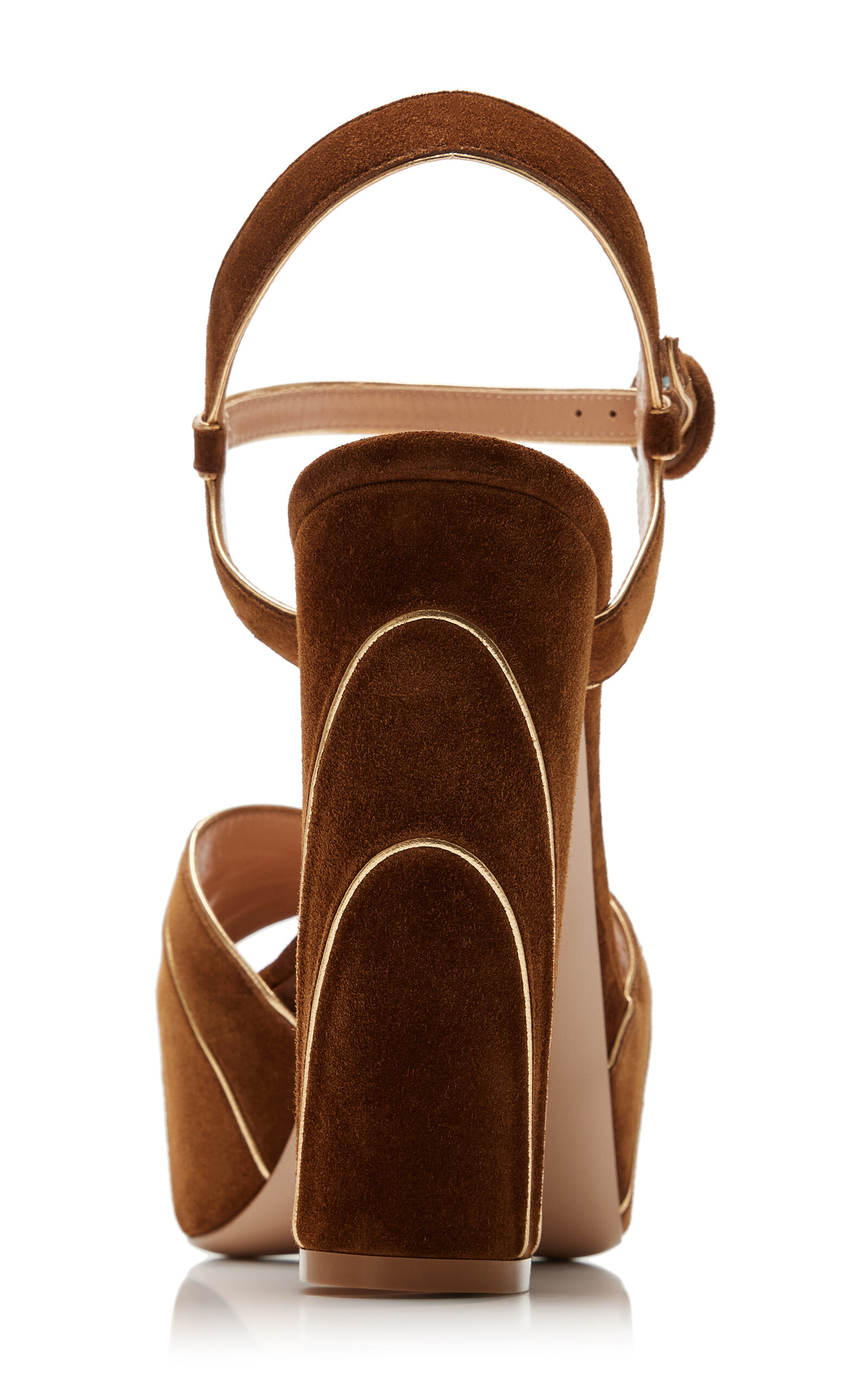 Tamara Suede Platform Sandals tan - 4