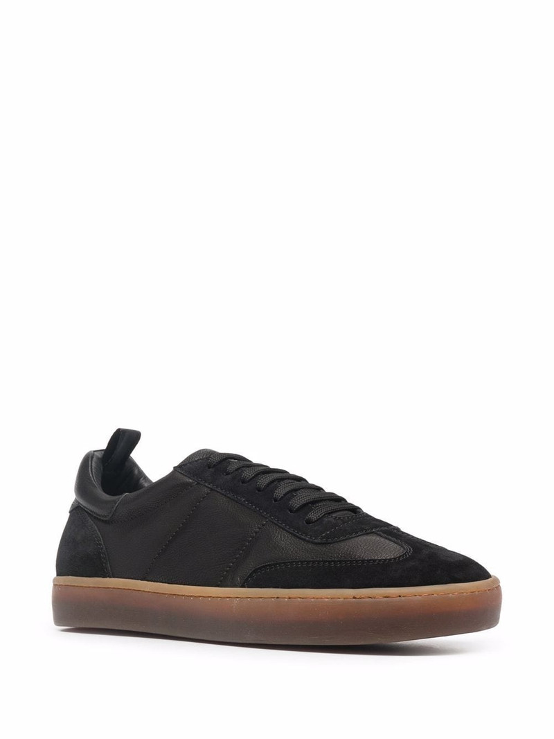 OFFICINE CREATIVE combined leather sneakers outlook