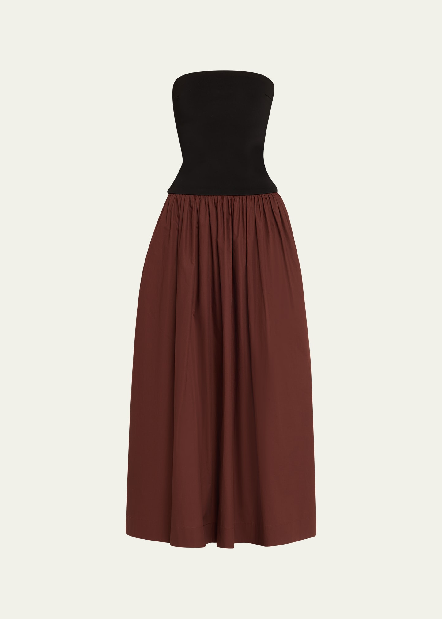 Strapless Knit Cotton Dress - 1