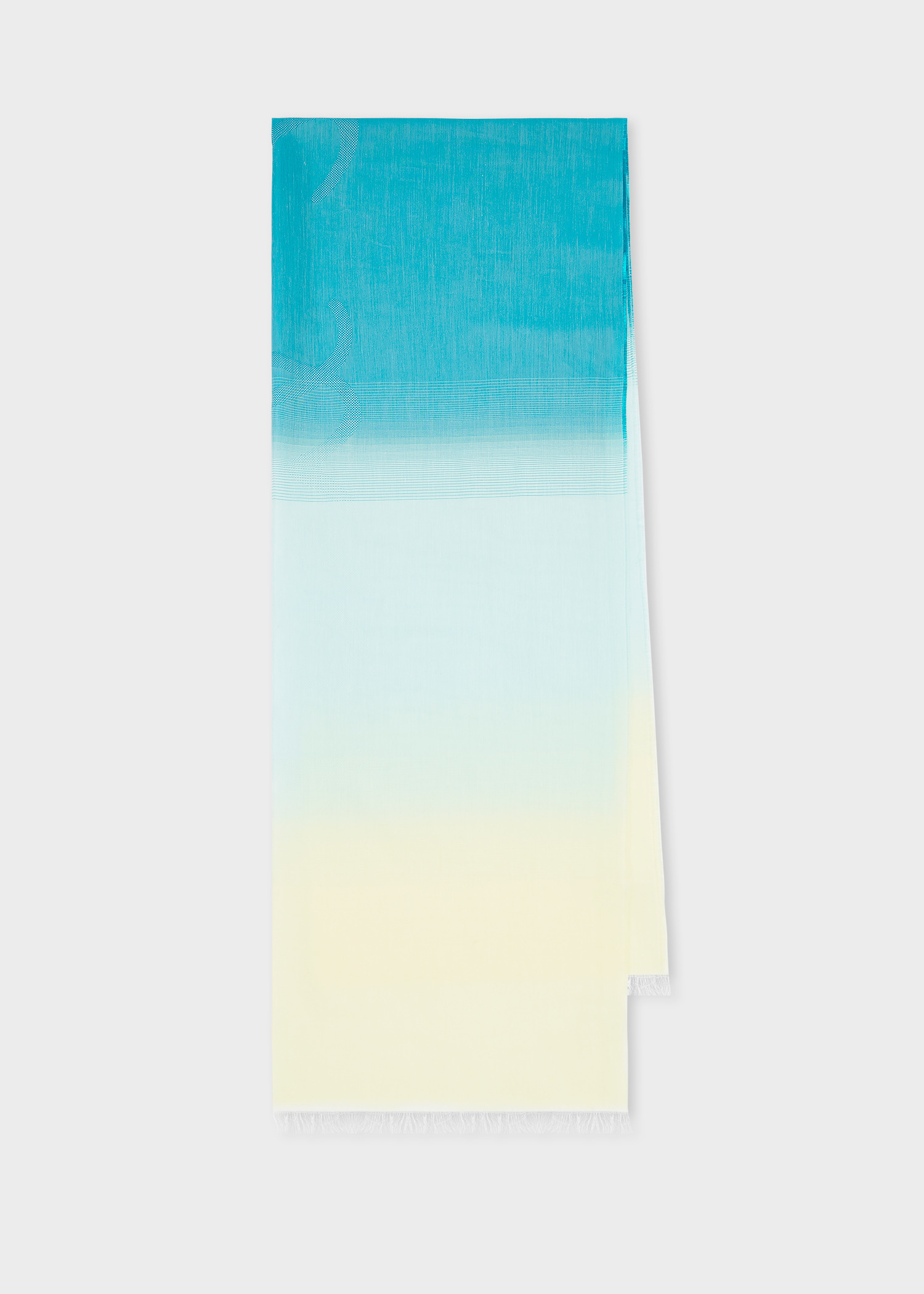 Women's Blue Ombre Logo Scarf - 1