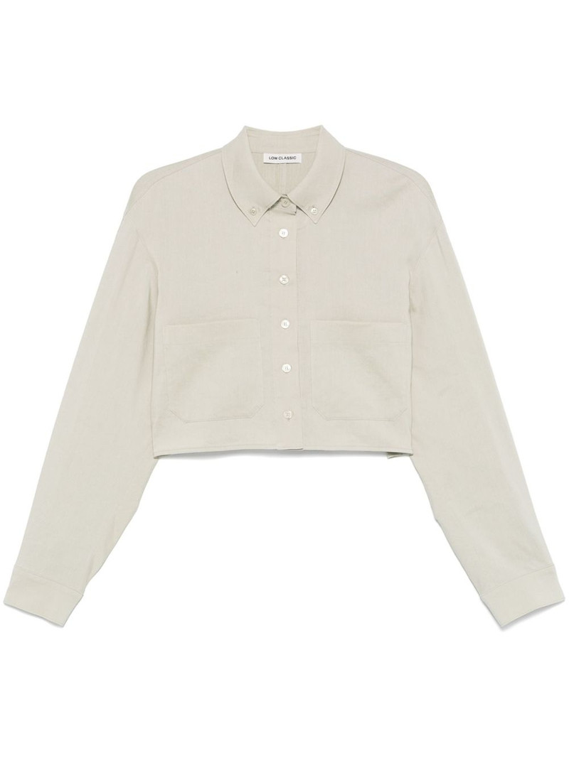 pocket cropped shirt 1