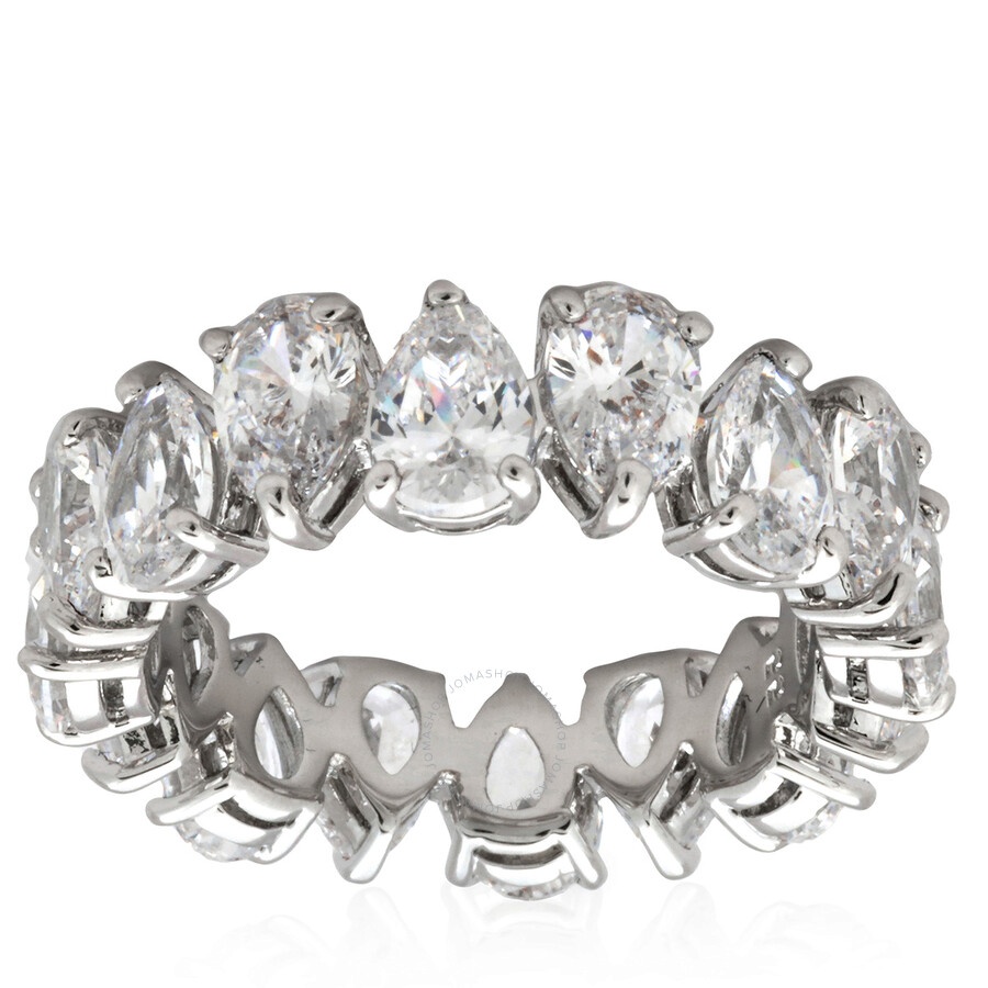 Swarovski - Swarovski Vittore Pear Cut Crystal Ring, Size 52 - 3