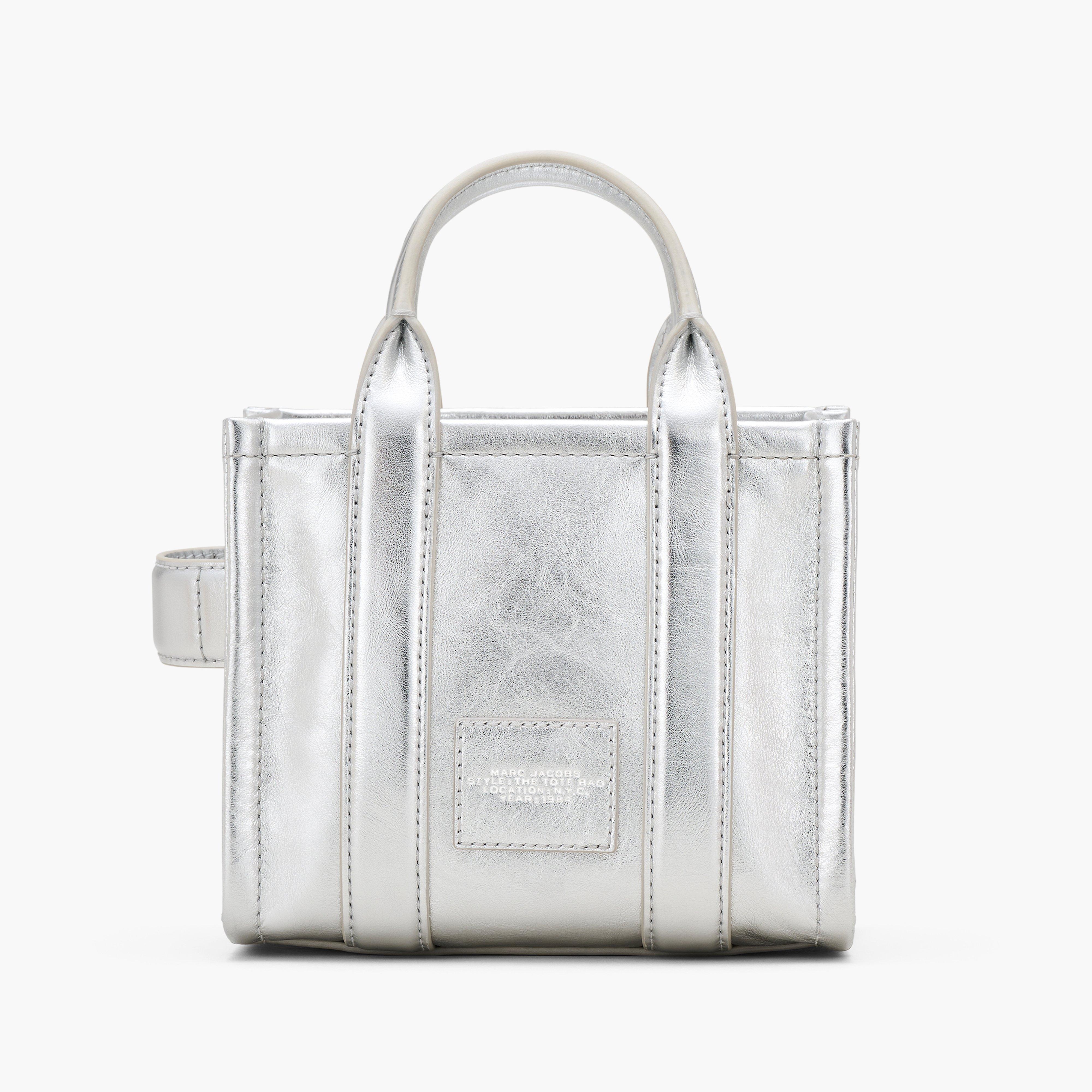 THE METALLIC LEATHER CROSSBODY TOTE BAG - 3