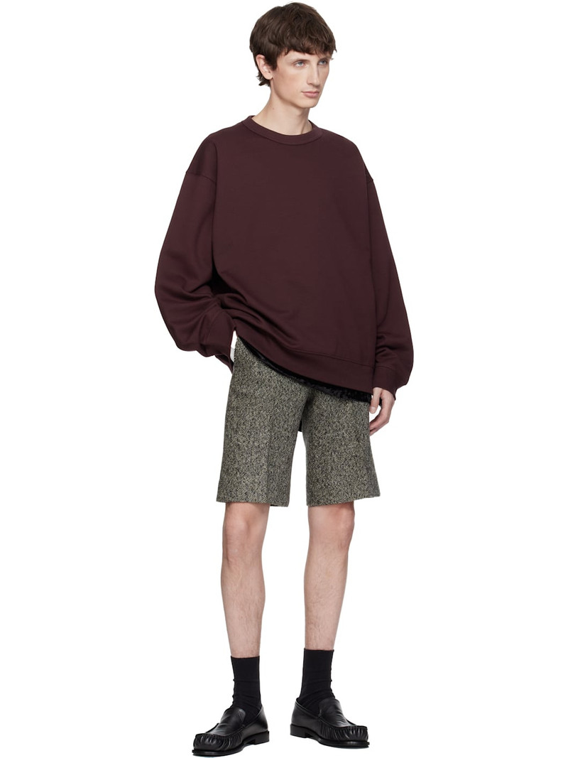 Dries Van Noten Burgundy Cotton Sweatshirt outlook