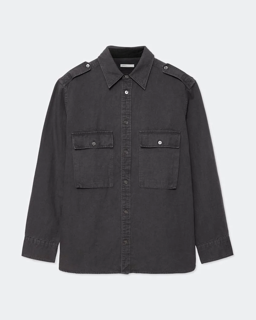 HART OVERSIZED COTTON-LINEN BLEND SHIRT - 1