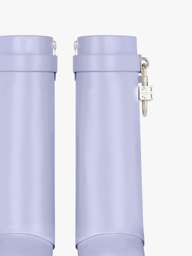 SHARK LOCK ANKLE BOOTS IN LEATHER 6