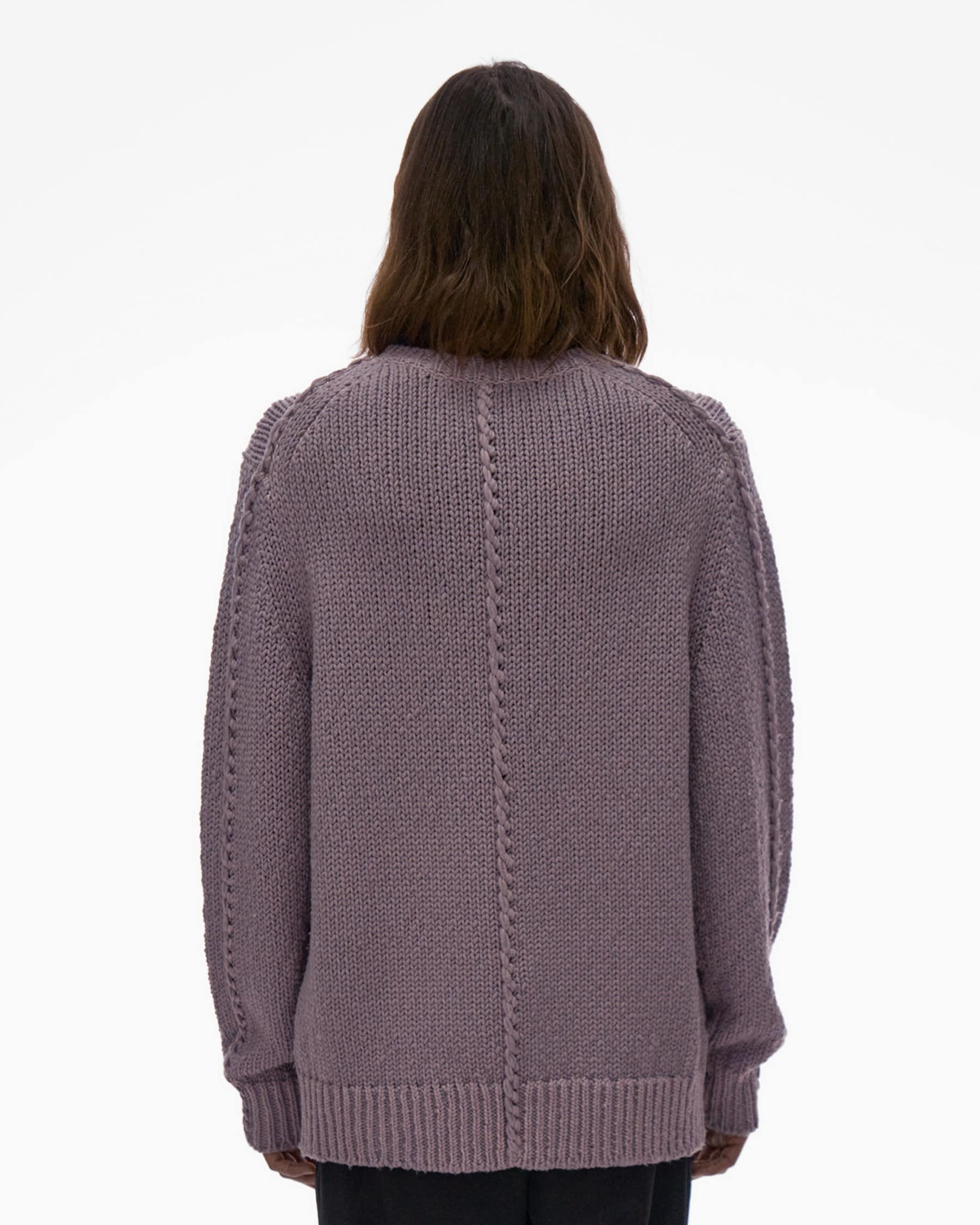 SEAMED CREWNECK SWEATER - 4