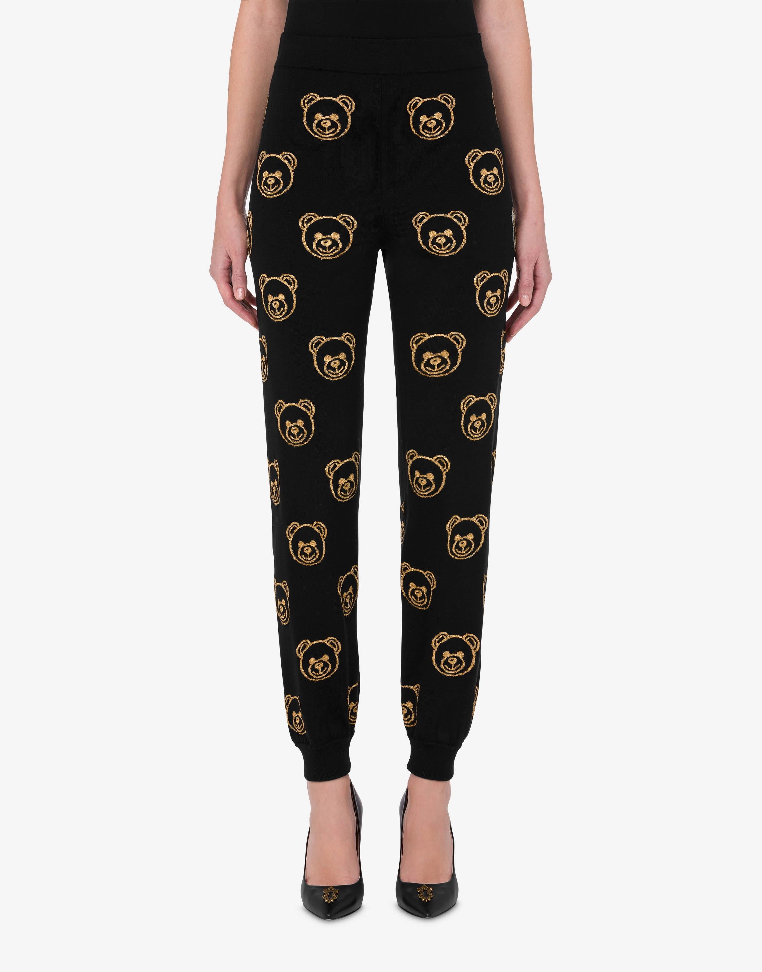 TEDDY BEAR INTARSIA KNIT JOGGERS - 2