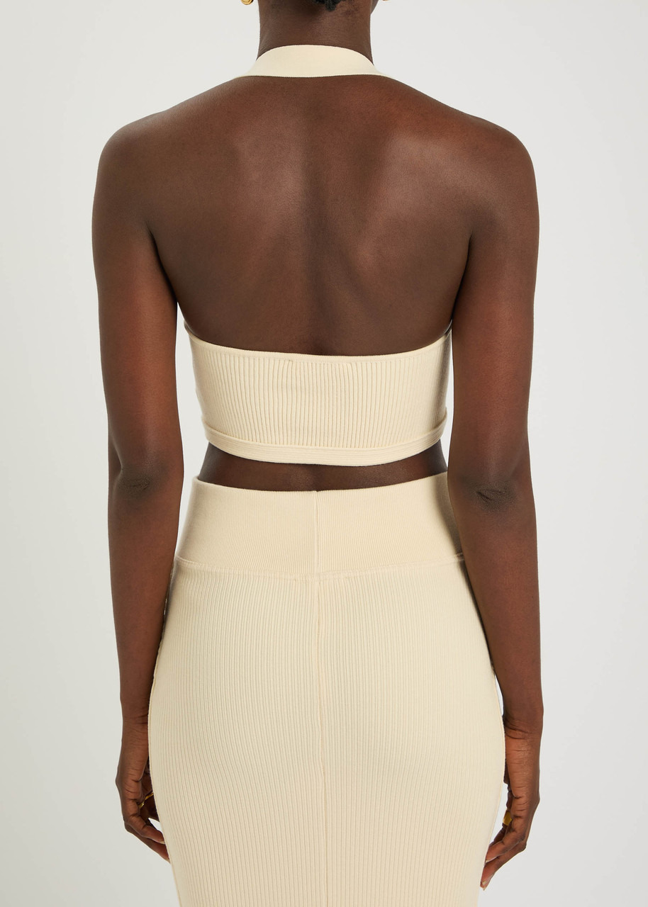 Wardrobe.nyc Ribbed Knit Crop top - 2