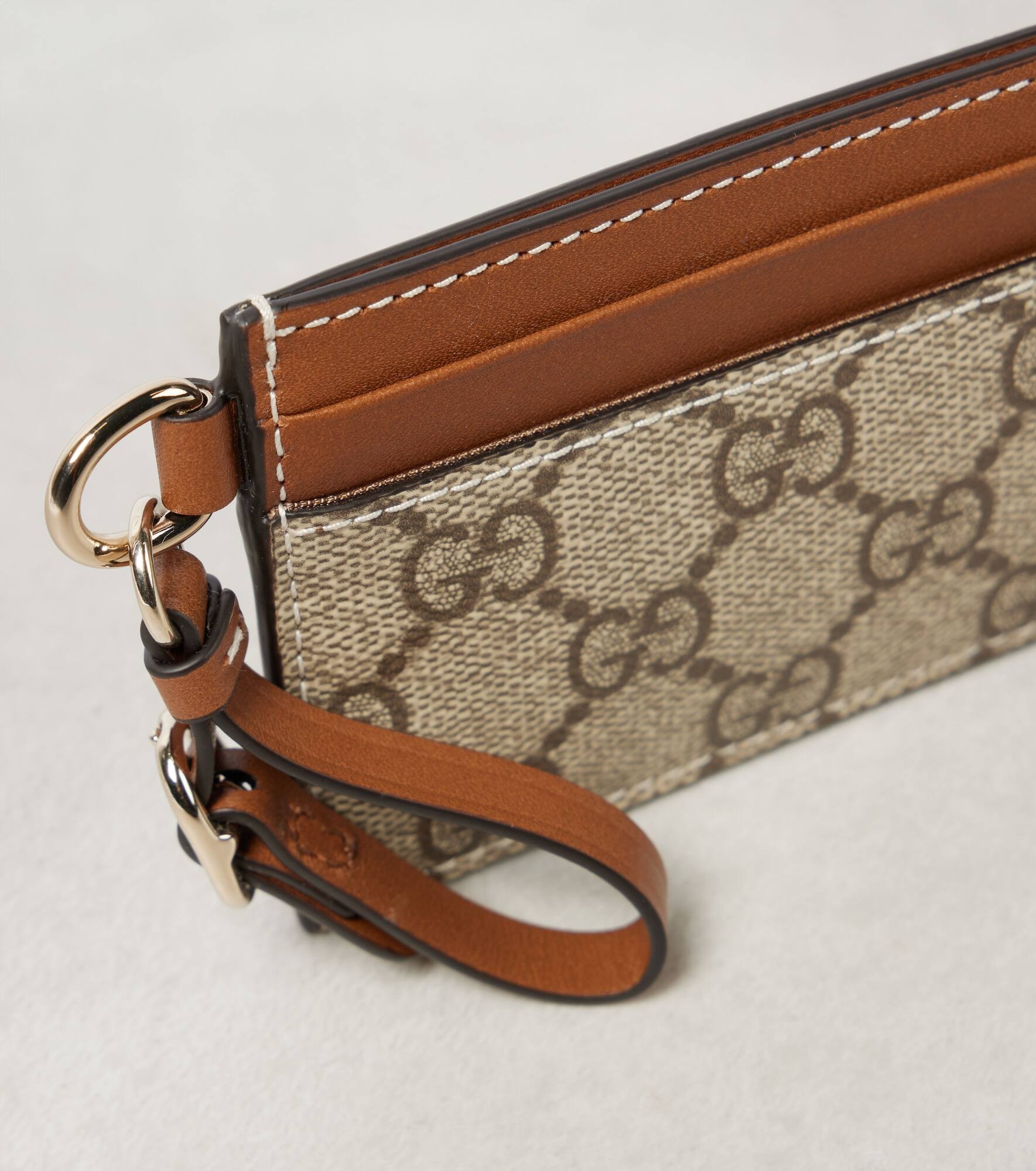 GG Canvas leather-trimmed card case - 2
