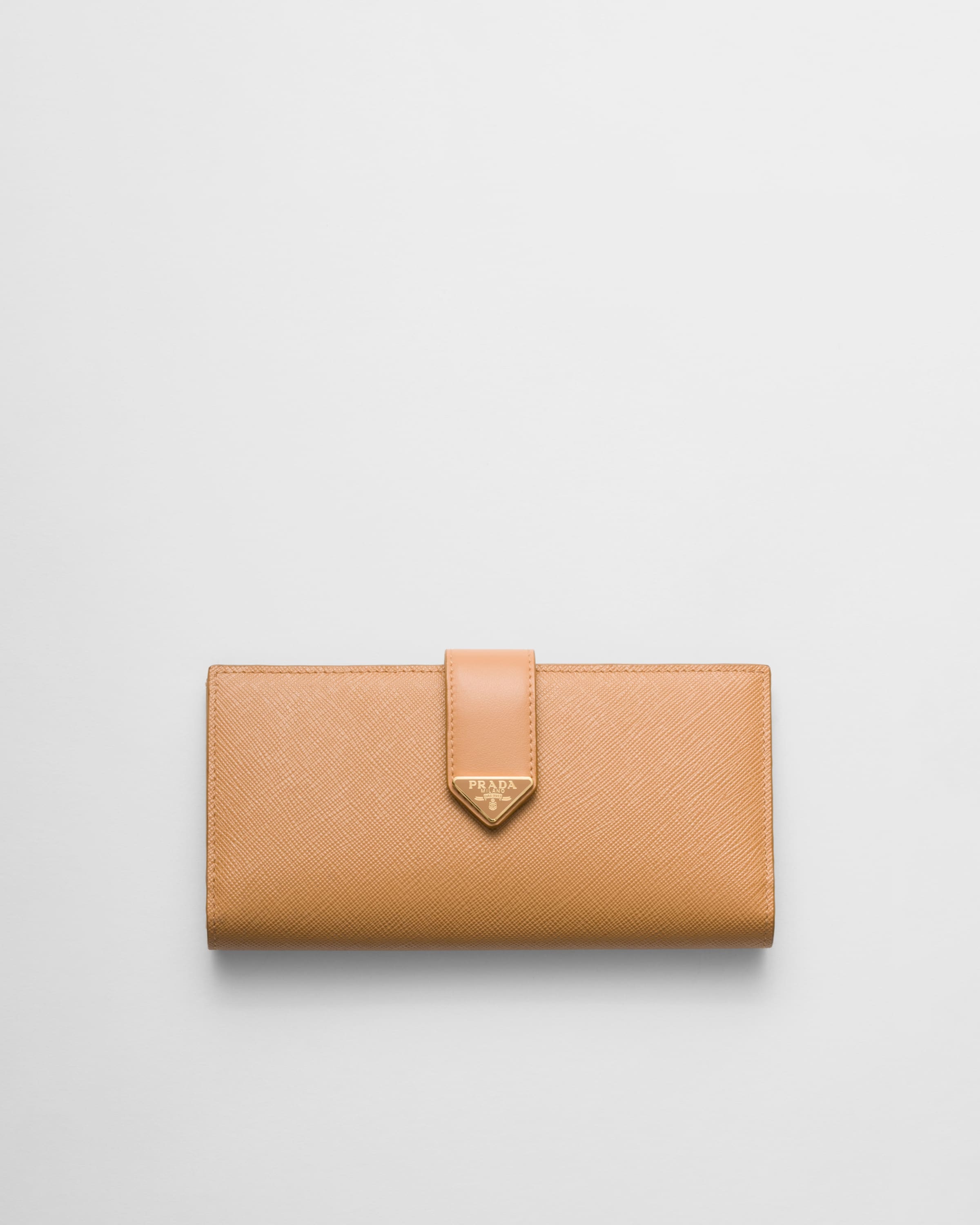 Large Saffiano and smooth leather wallet - 1