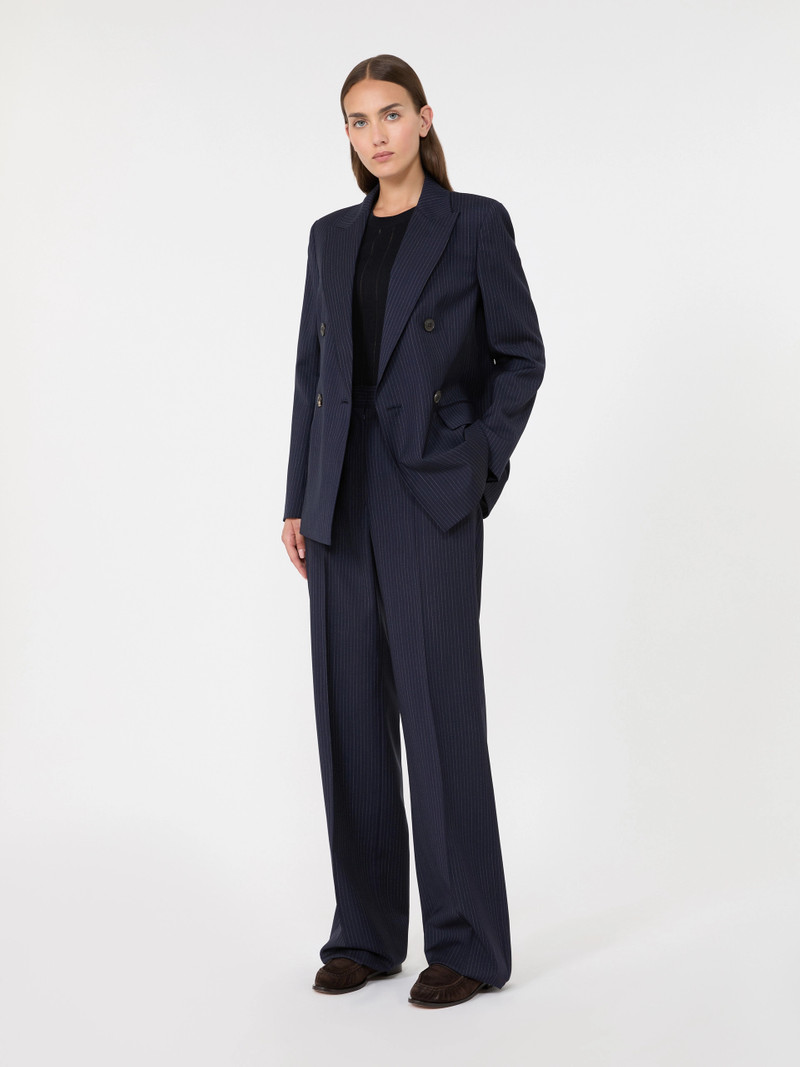 UMICO Plain-weave wool double-breasted jacket - NAVY 2