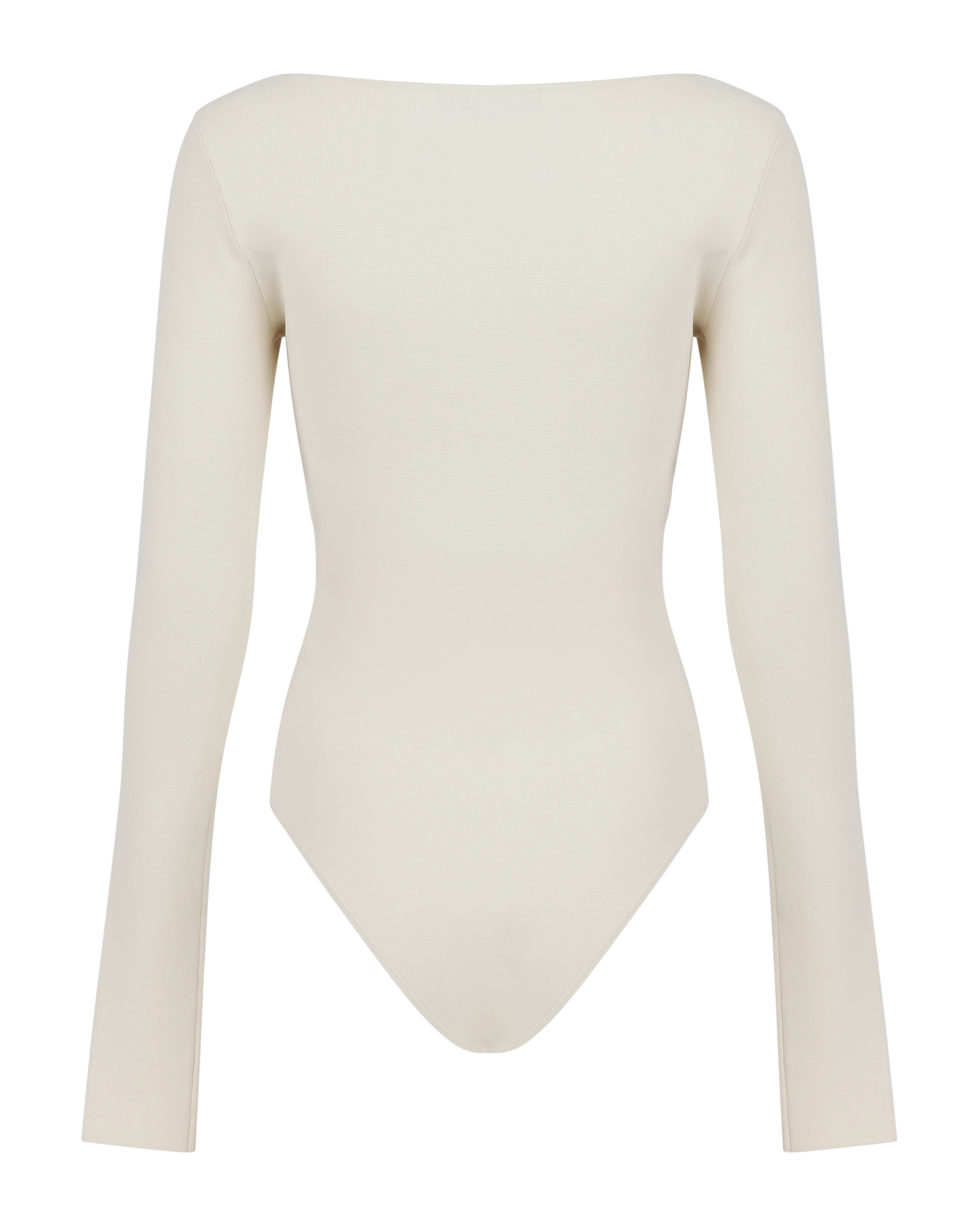 SCOOP NECK BODYSUIT OFF WHITE - 6