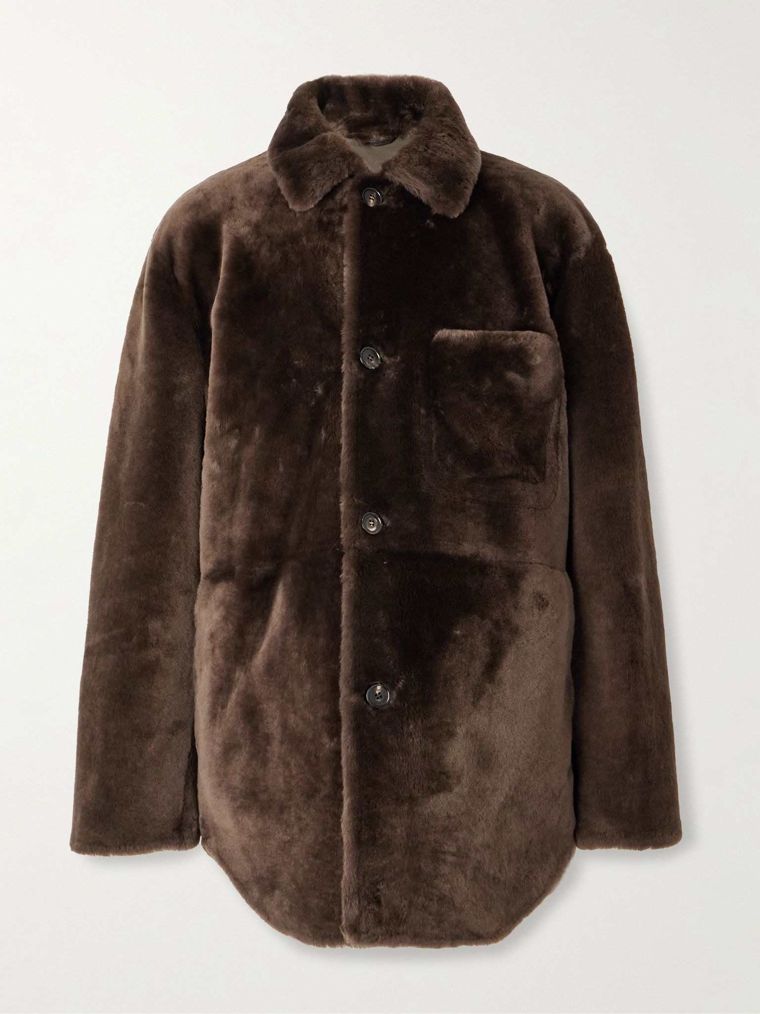 Aldo Shearling Jacket Brown - 1