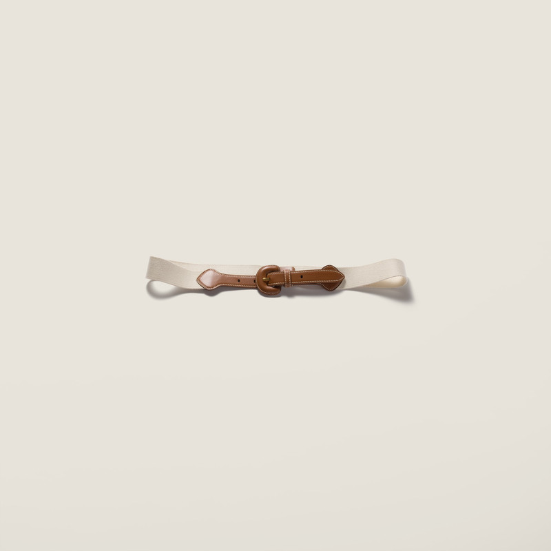 Leather and cord belt 1