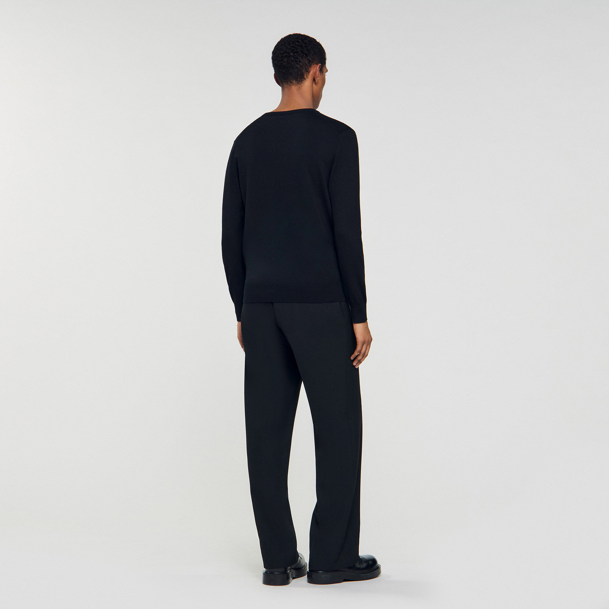 V-NECK WOOL SWEATER - 5