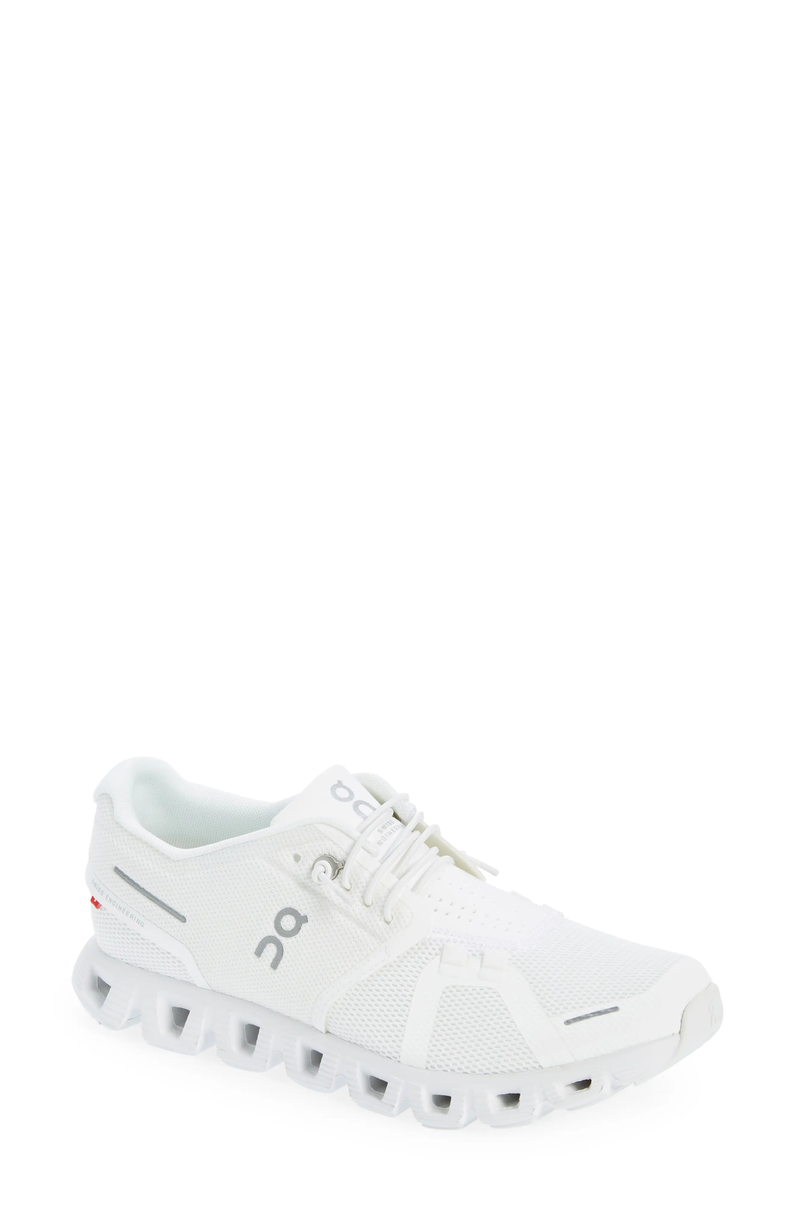 Cloud 5 Running Shoe in Undyed White/White - 1
