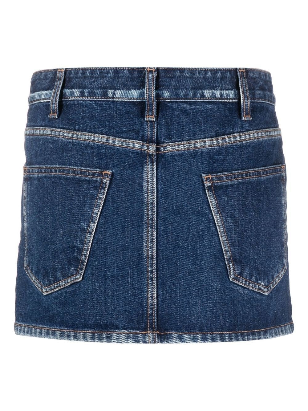 low-rise mini skirt - 2