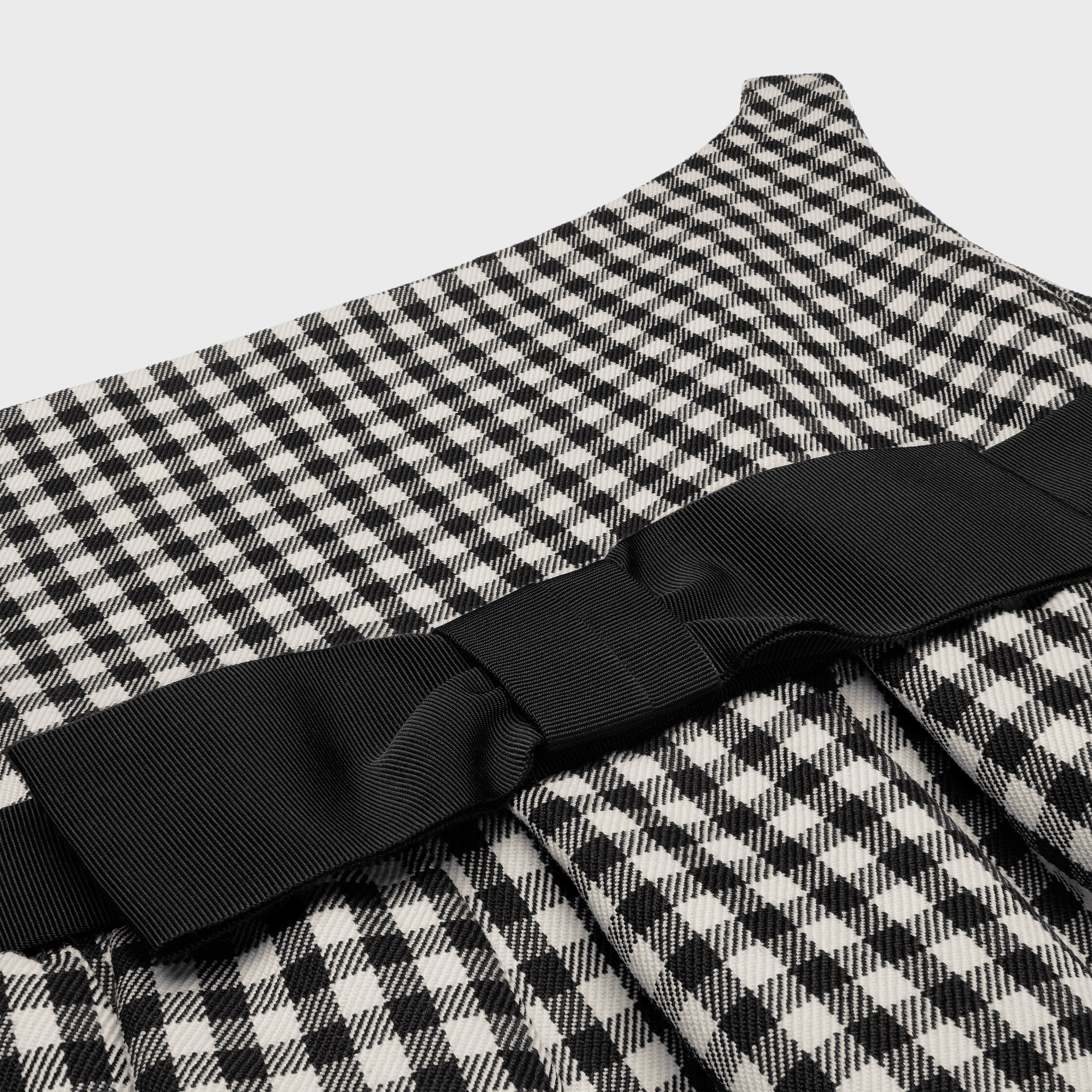 muguet dress in vichy checked wool - 3