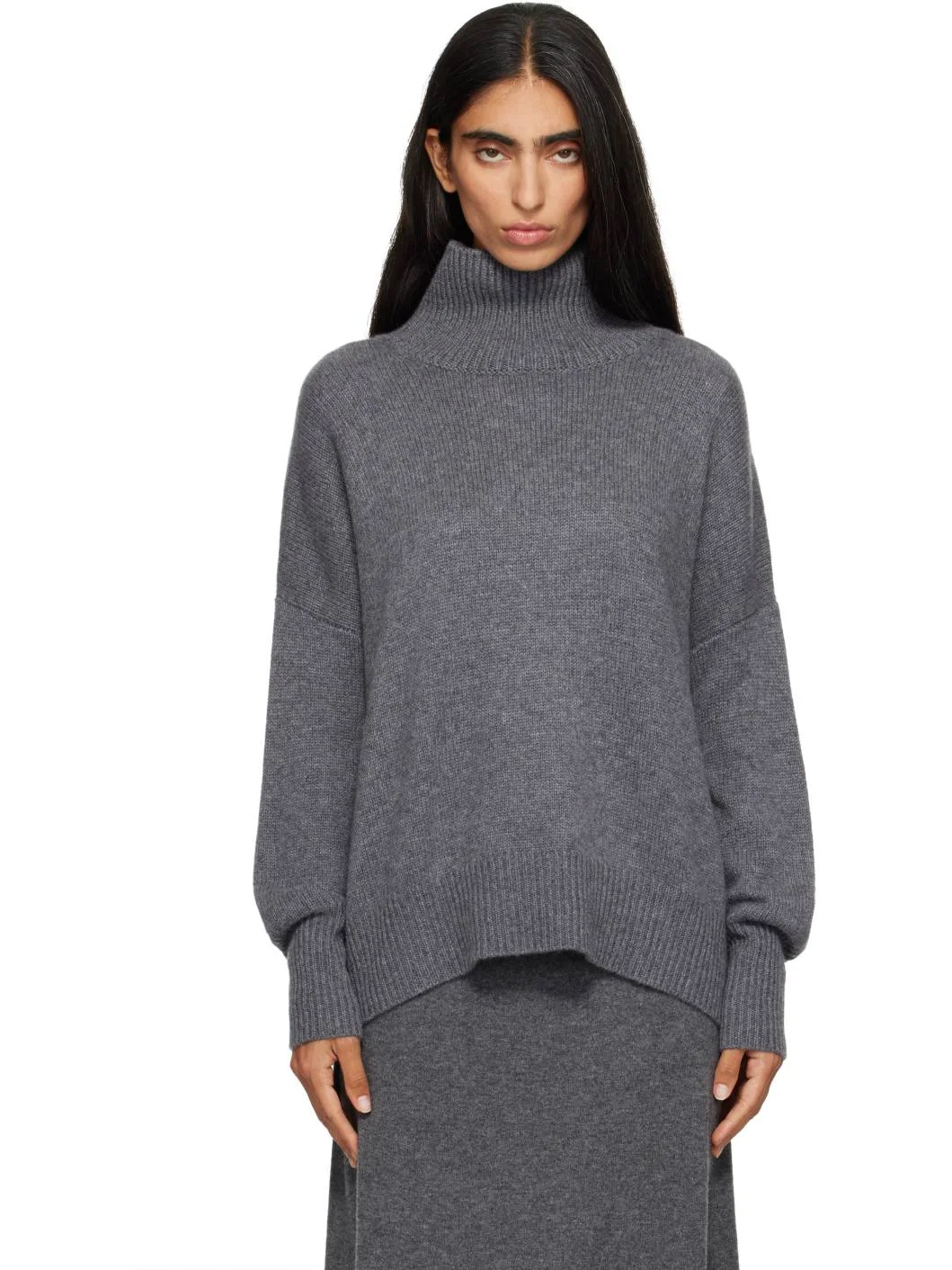 Gray Heidi Turtleneck - 1