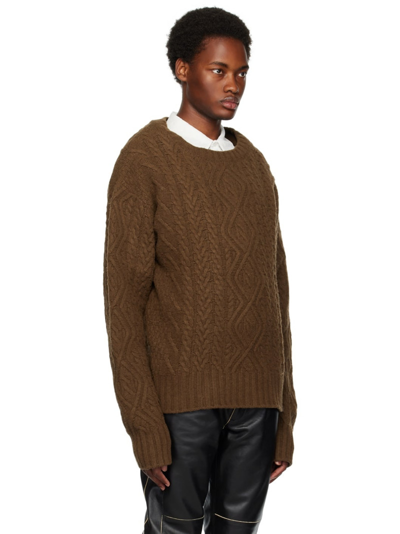 Martine Rose Brown Doll Sweater outlook