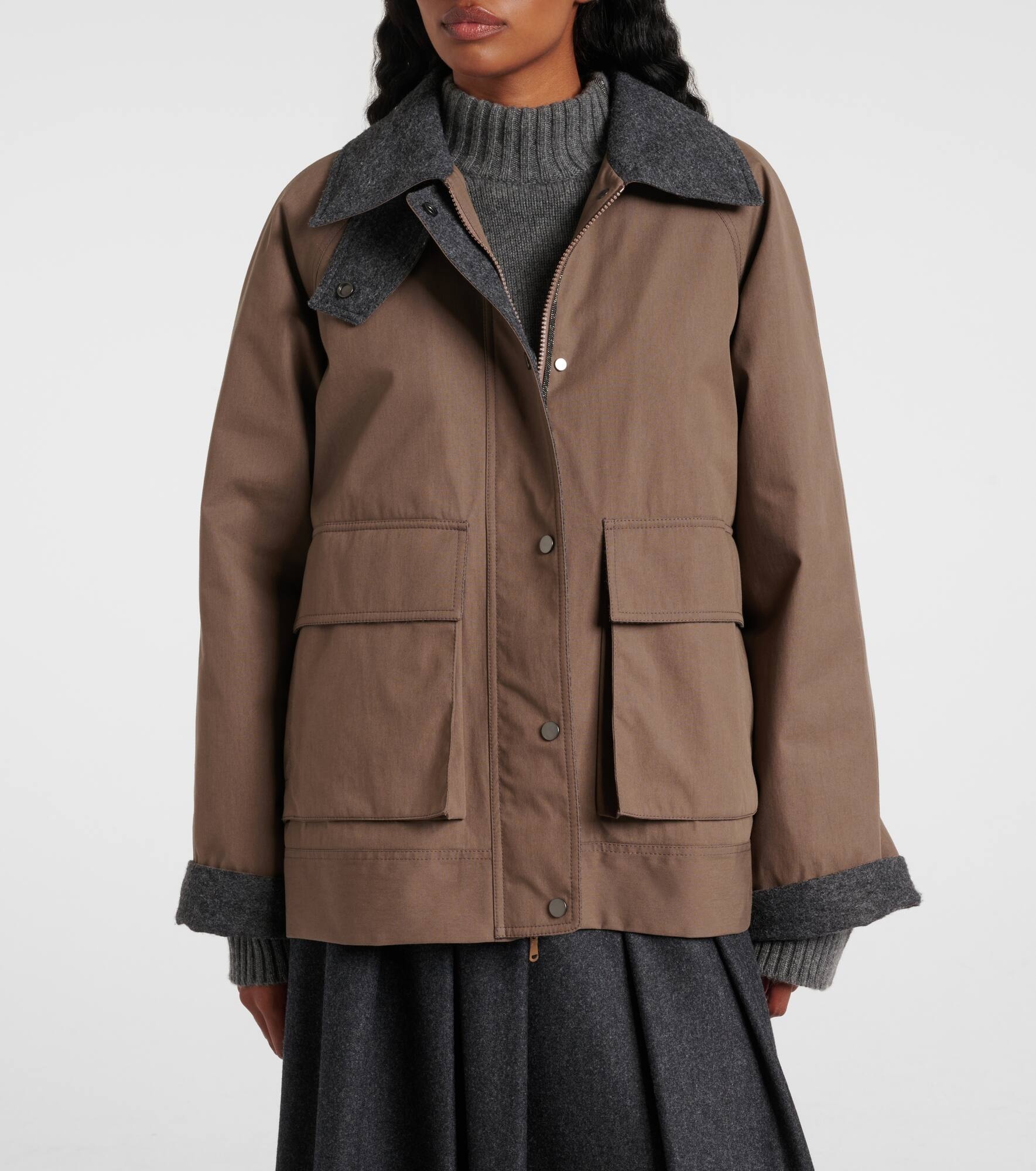 Cotton-blend jacket - 7