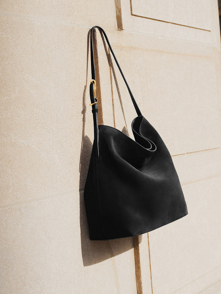 SLOUCH BUCKET BLACK SUEDE - 3