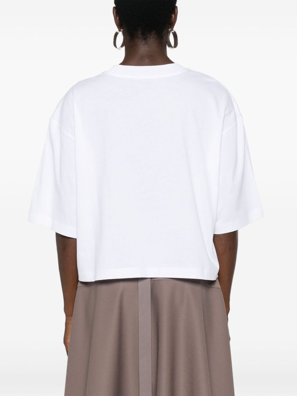 cropped organic cotton T-shirt - 4