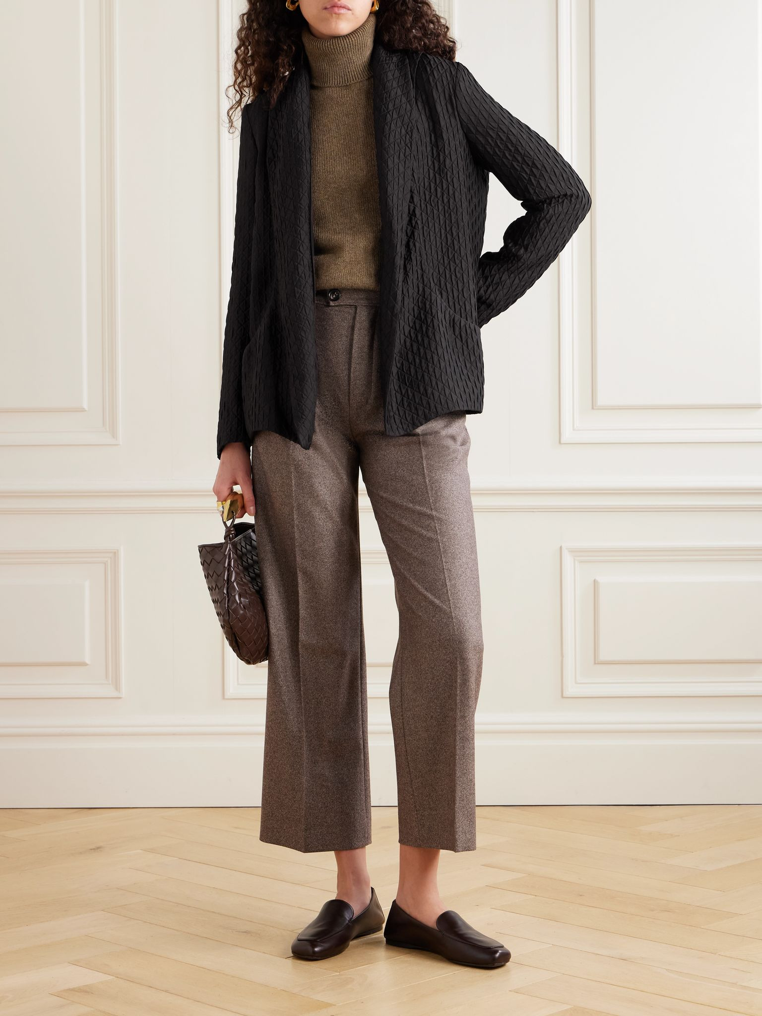 Annie silk jacket Brown - 2