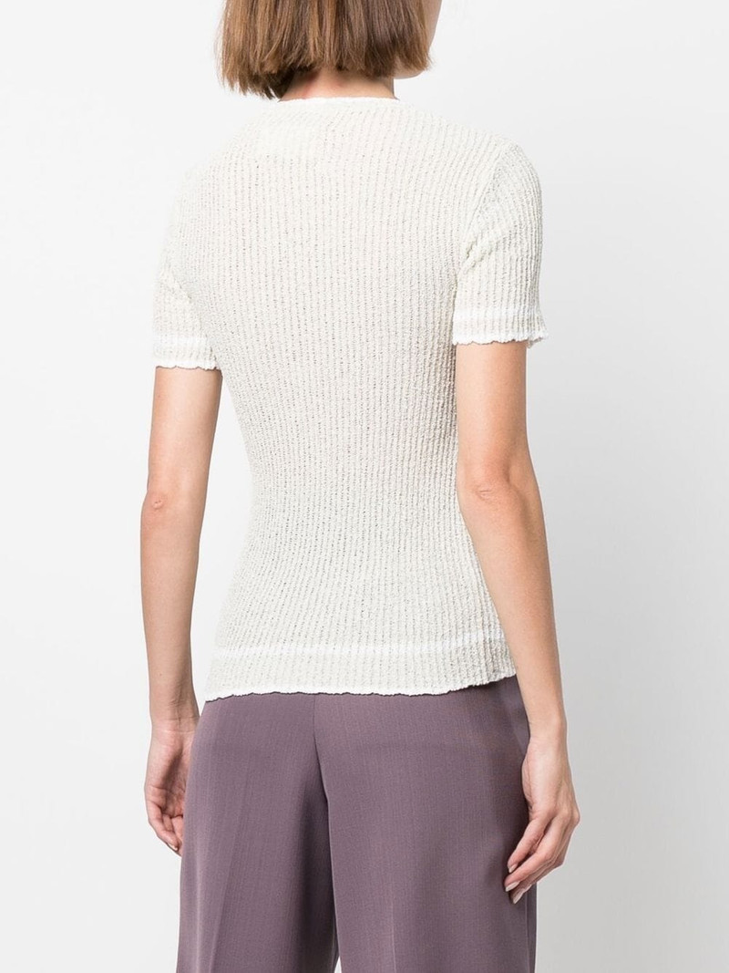 floral-appliqué ribbed top 4