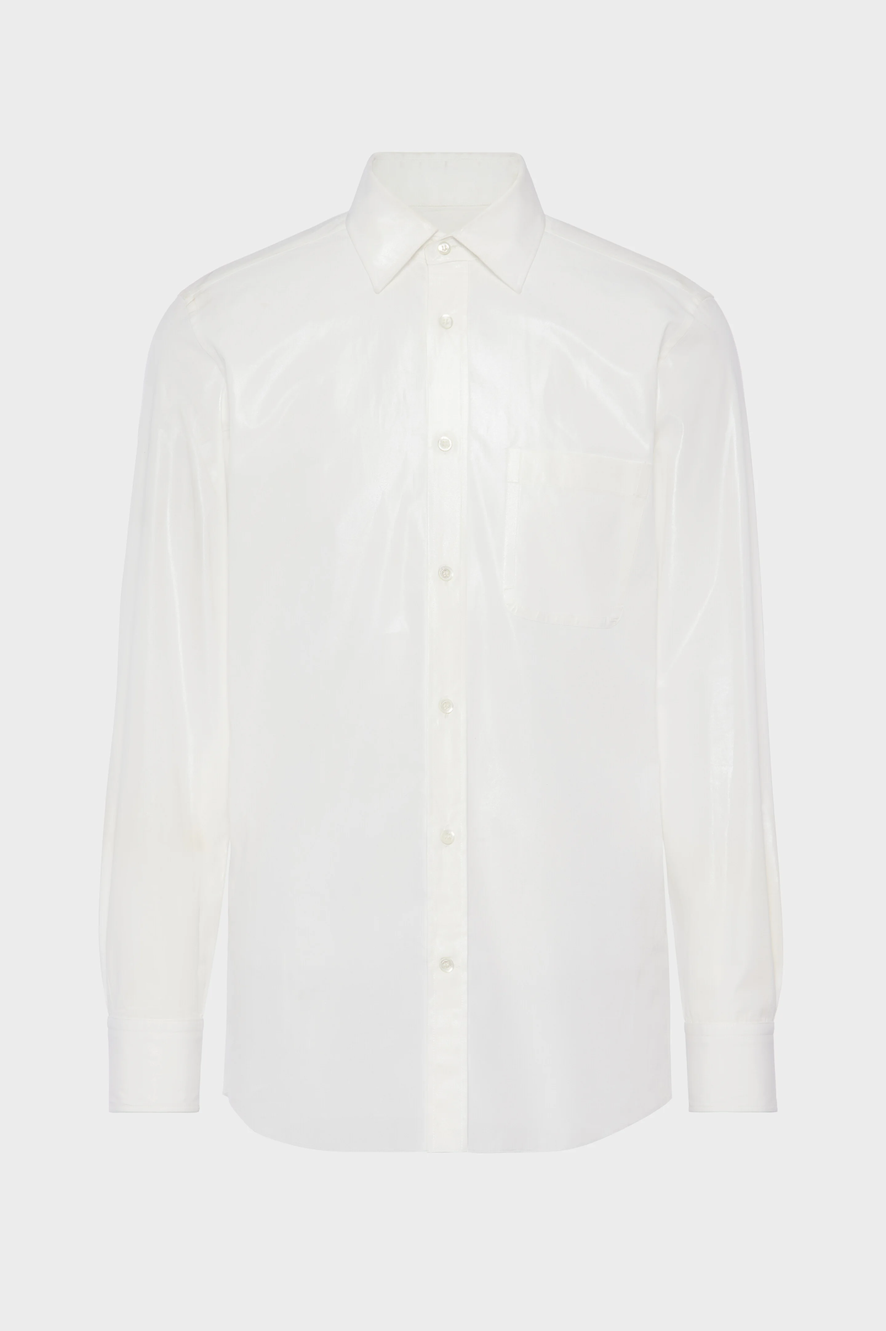 Foiled cotton poplin shirt - 1