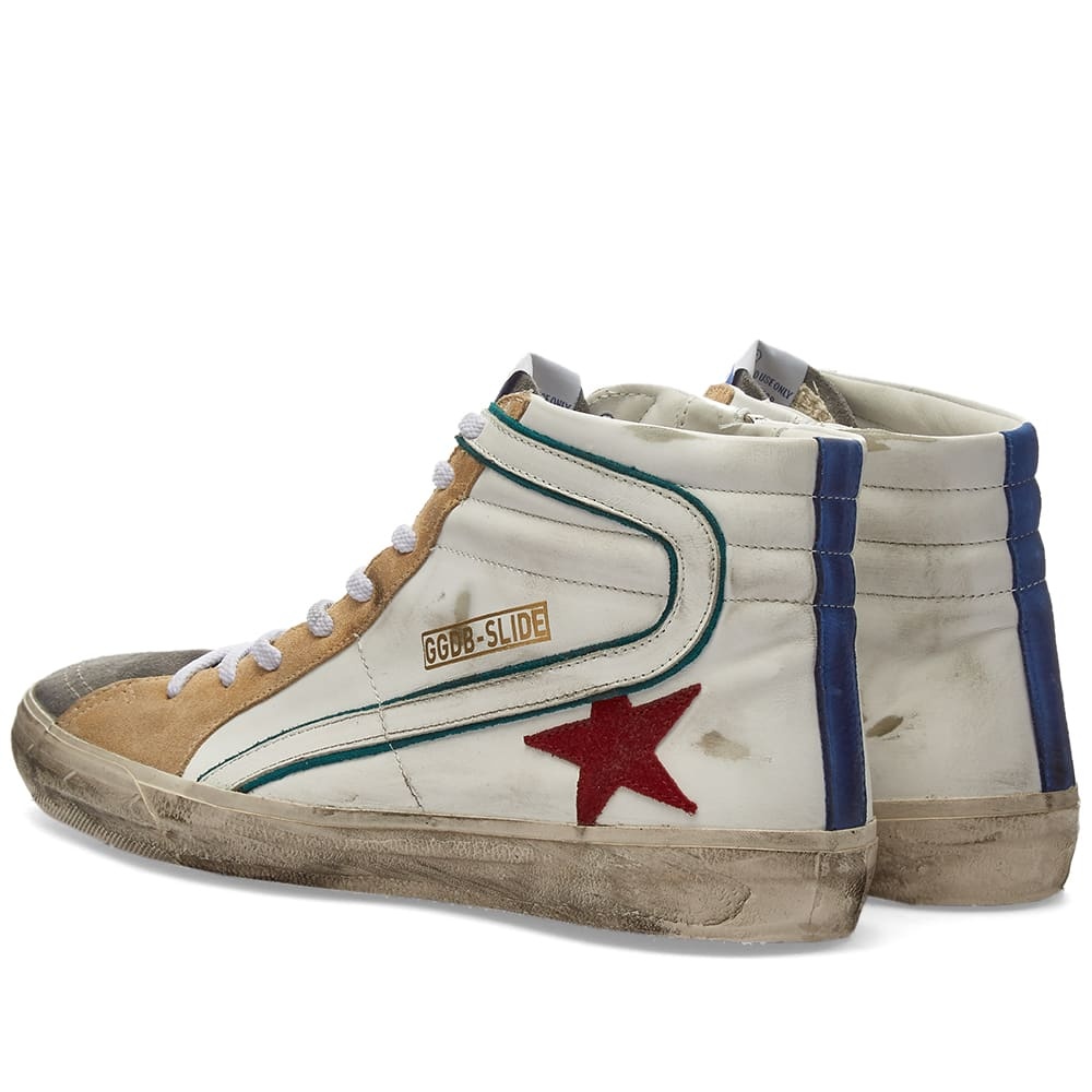 Golden Goose Slide Leather & Suede Hi Sneaker - 3