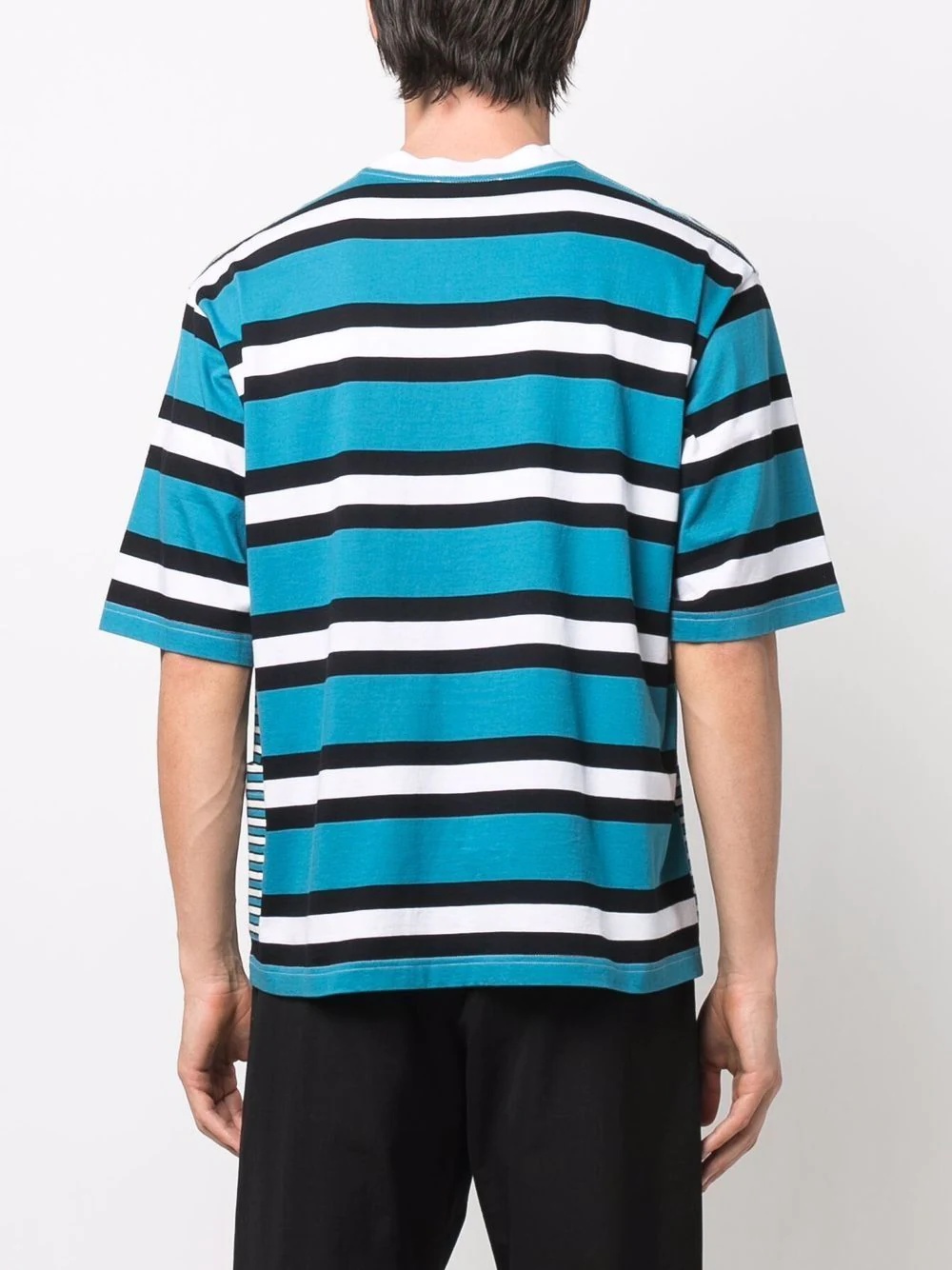 striped short-sleeve T-shirt - 4