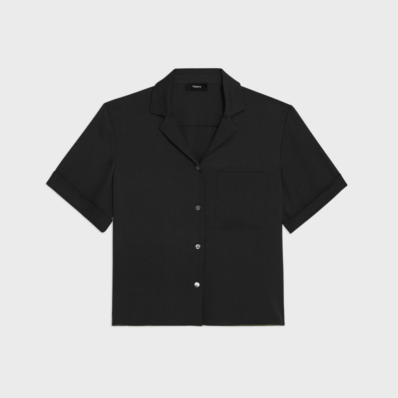 Camp Shirt in Silk Georgette - 1