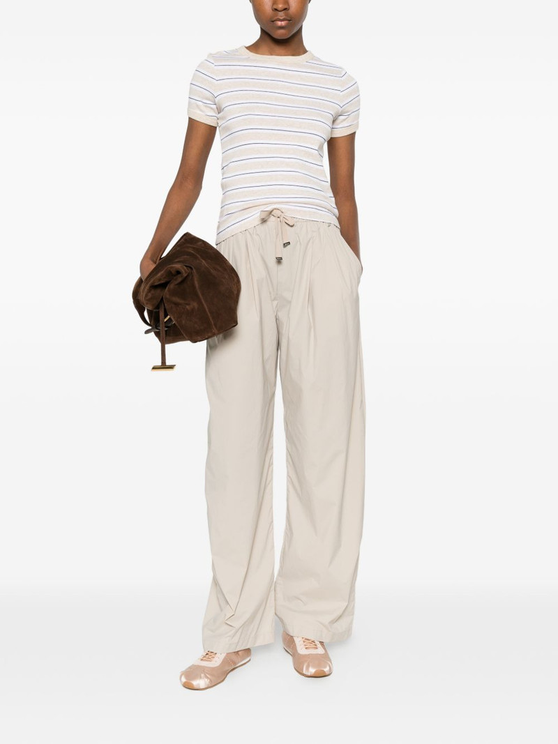 Herno drawstring elasticated-waist trousers outlook