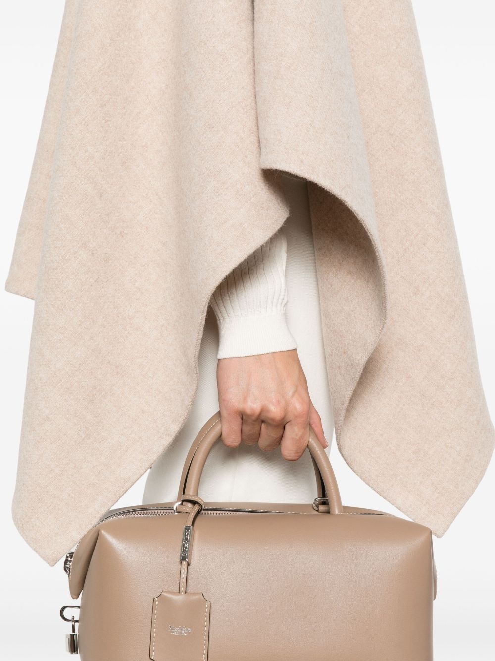asymmetric-hem poncho - 5