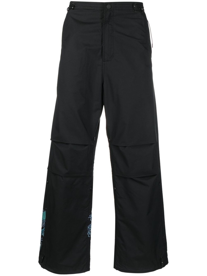 graphic-print trousers 1