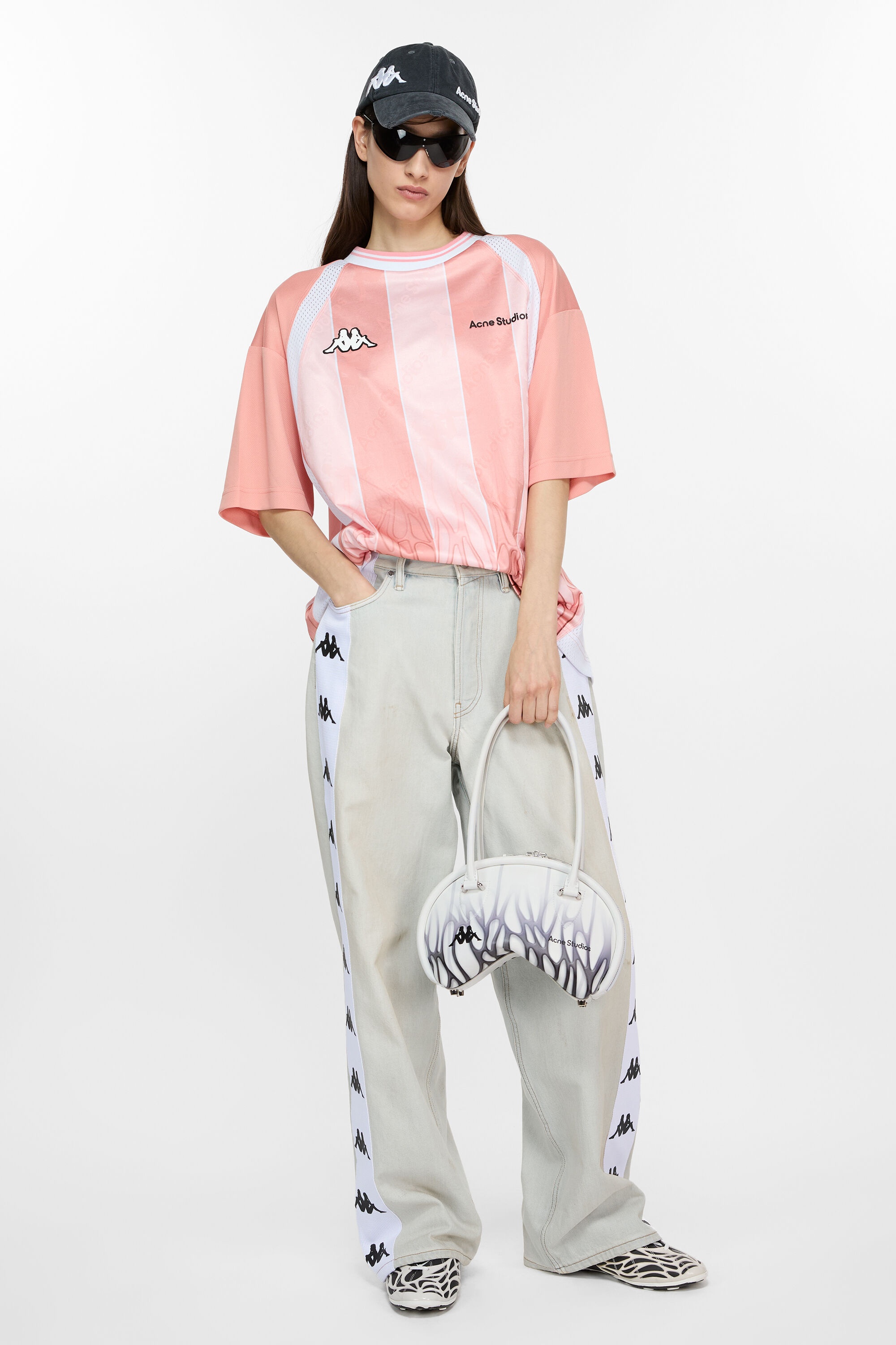 Bowlina mini shoulder bag Acne Studios x Kappa - White - 2