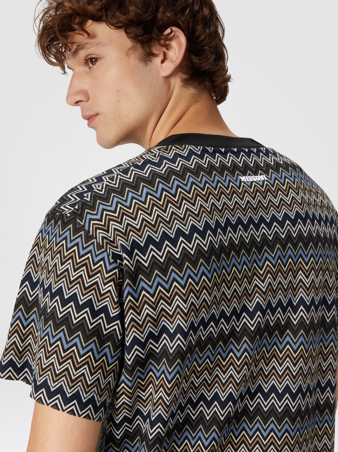 T-shirt with zig zag motif and back logo - 5