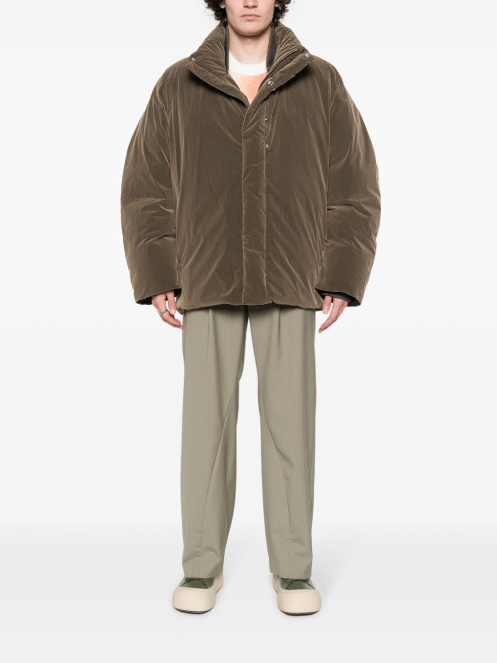 funnel-neck padded jacket - 2