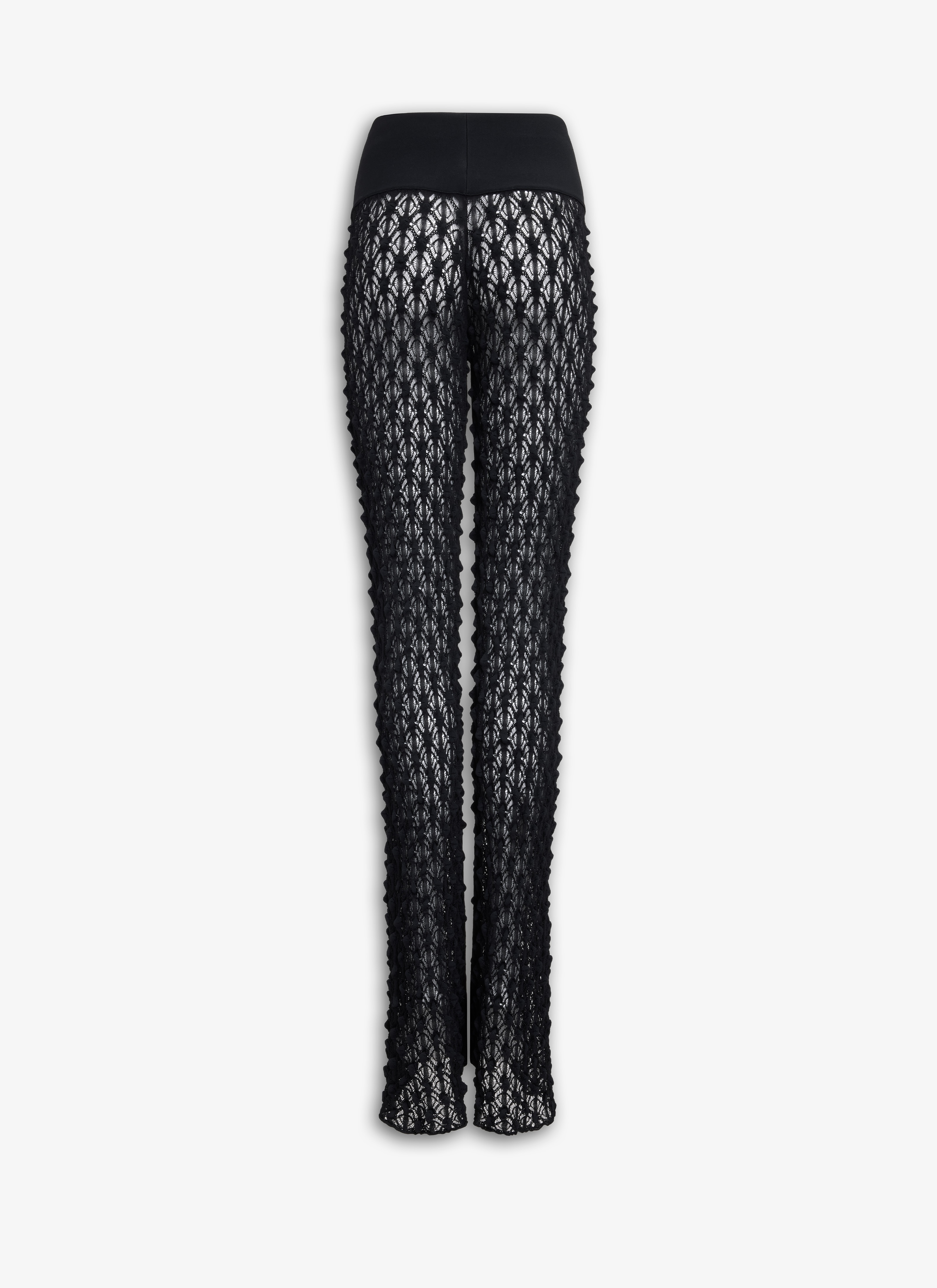 LACE KNIT PANTS - 4