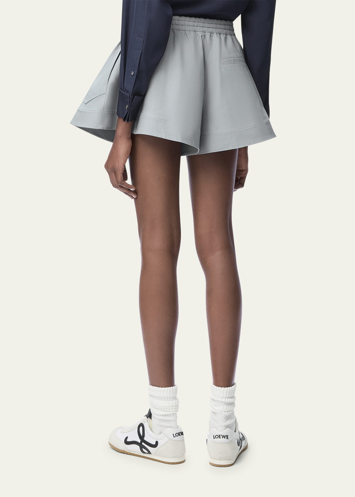 Flared Mini Shorts - 2